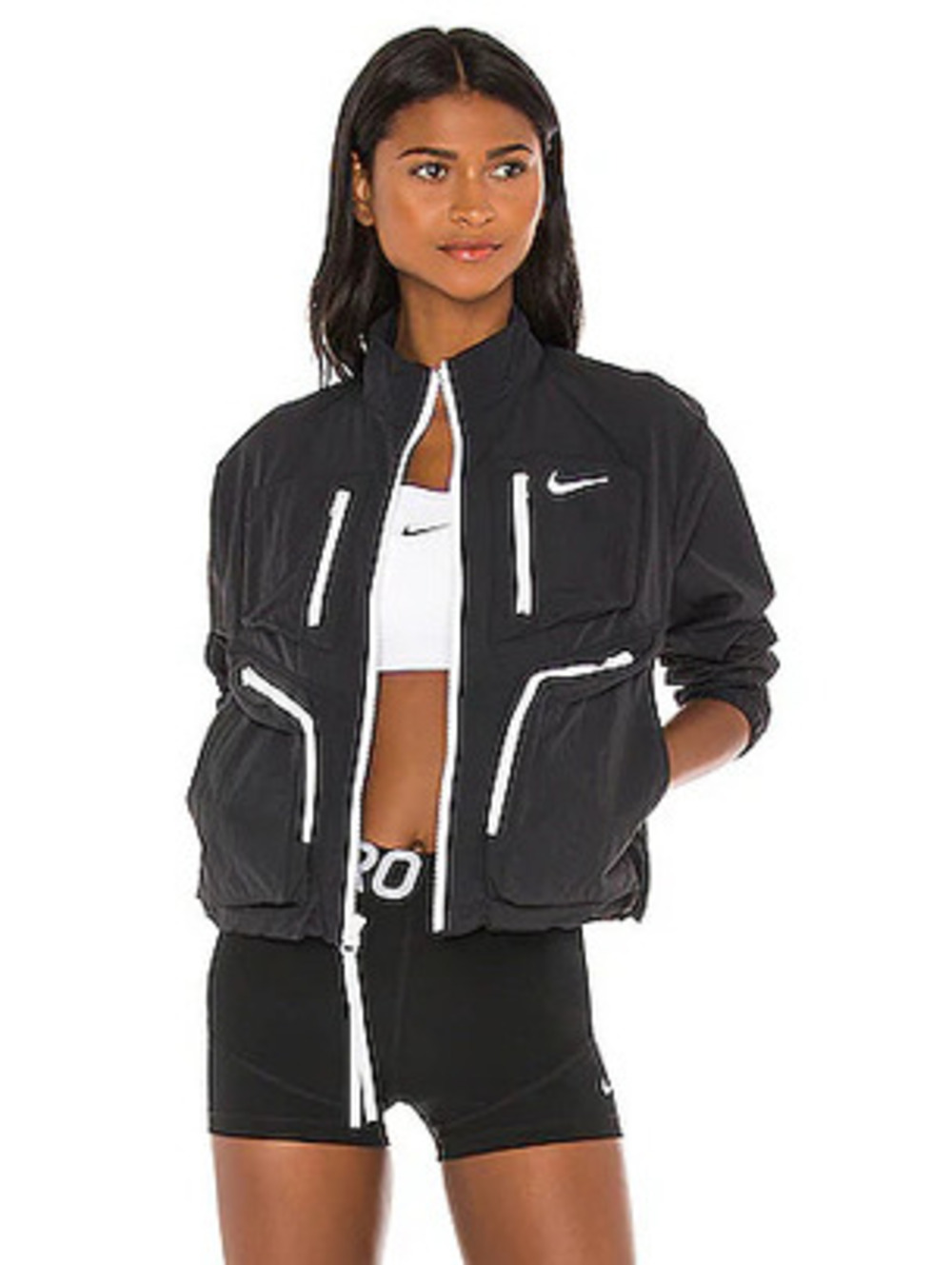 Nike Tech Pack Woven Utility Jacket Black/White (CU6036-010)Size Small